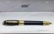 Clone Mont Blanc Daniel Defoe Ballpoint Pen - Black Resin Gold Clip (5)_th.jpg